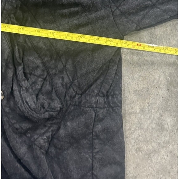 Free People One Cedar Parachute Jacket Hood Quilted Black Small Oversized - Picture 10 of 11